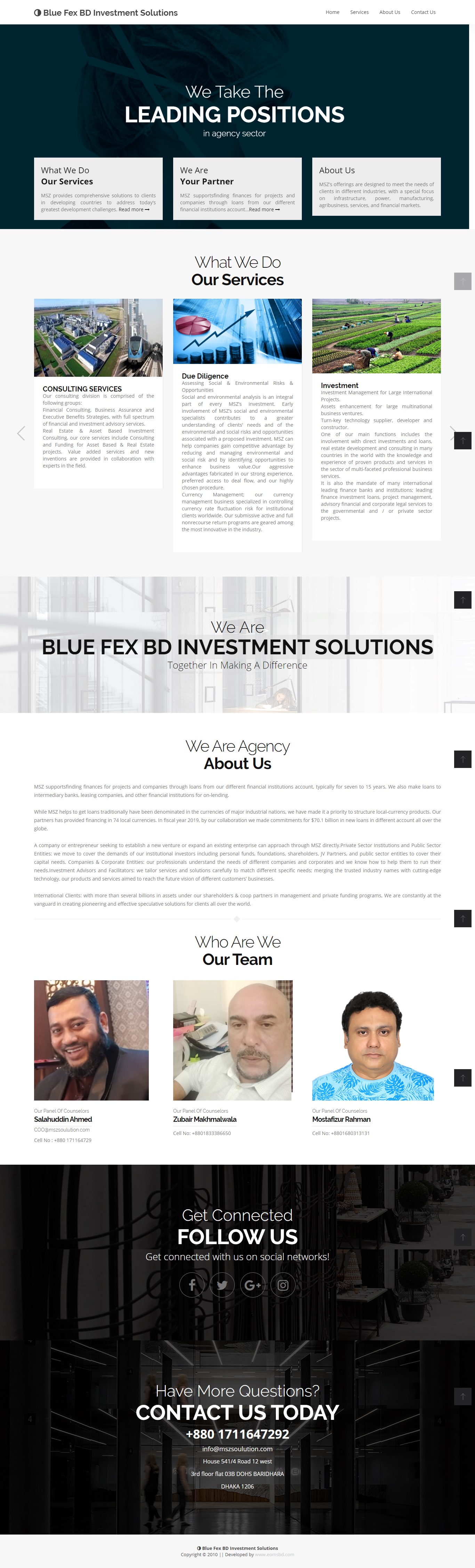 We Are Blue Fex BD Investment Solutions